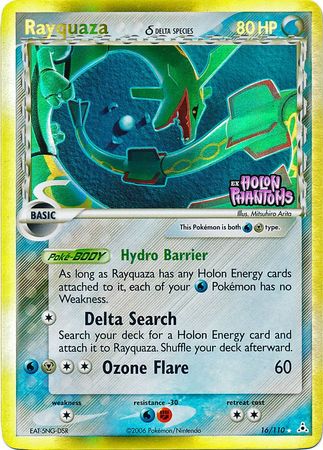 Rayquaza (16/110) (Delta Species) (Stamped) [EX: Holon Phantoms] | Clutch Gaming