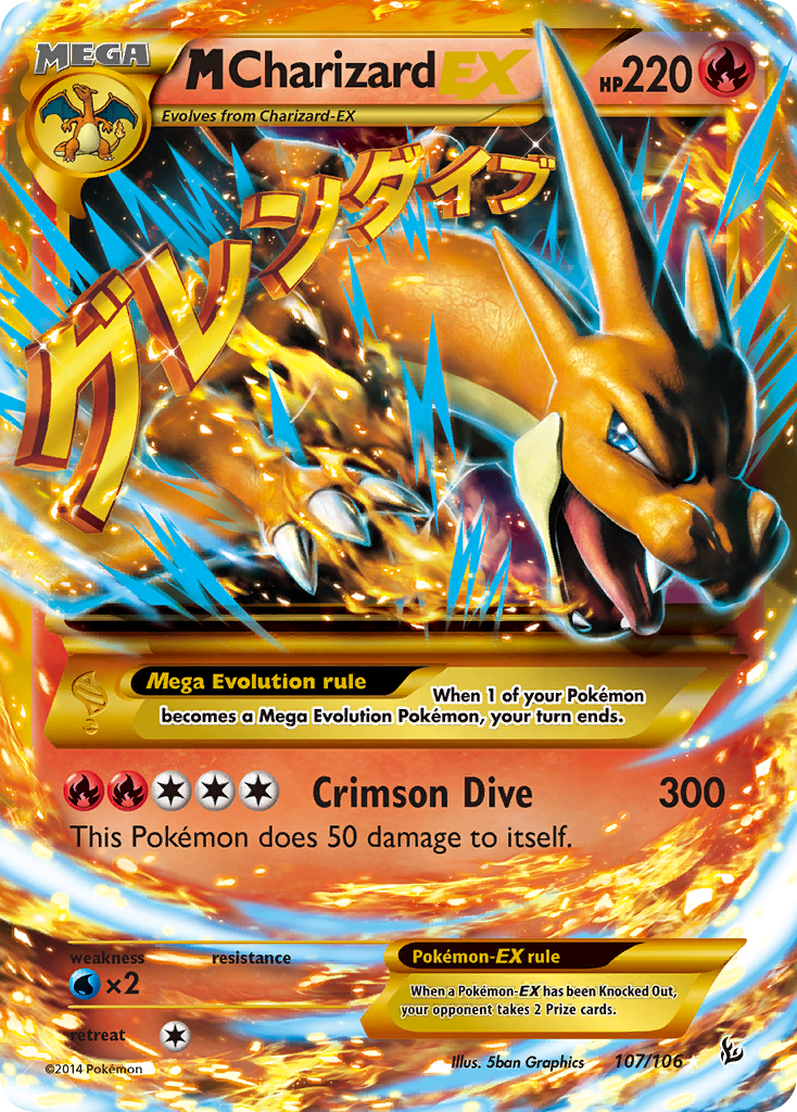 M Charizard EX (107/106) [XY: Flashfire] | Clutch Gaming