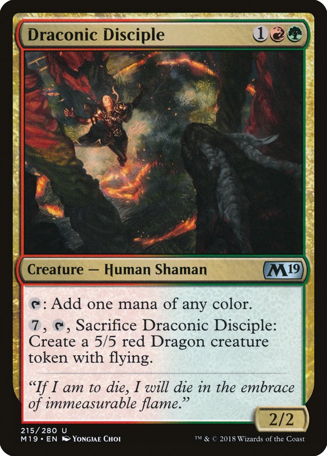 Draconic Disciple [Core Set 2019] | Clutch Gaming