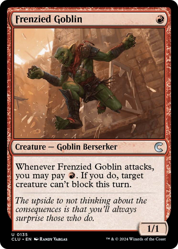 Frenzied Goblin [Ravnica: Clue Edition] | Clutch Gaming