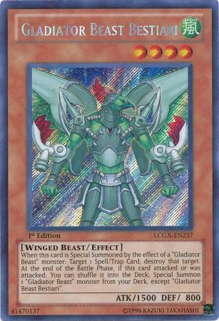 Gladiator Beast Bestiari [LCGX-EN237] Secret Rare | Clutch Gaming