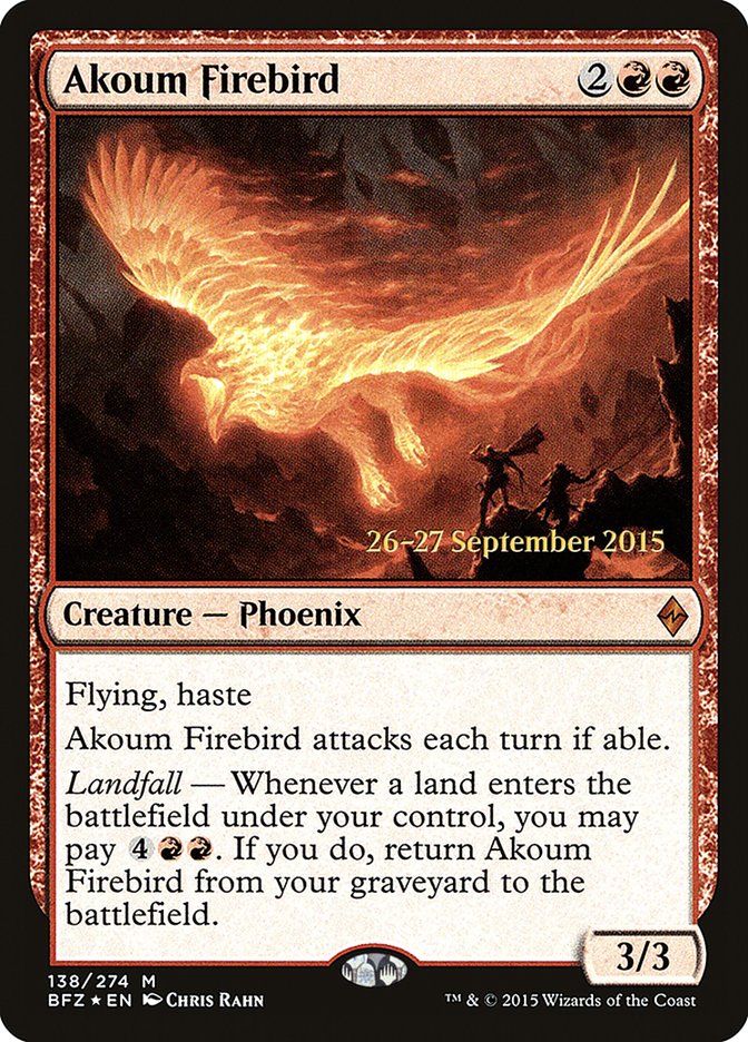 Akoum Firebird [Battle for Zendikar Prerelease Promos] | Clutch Gaming