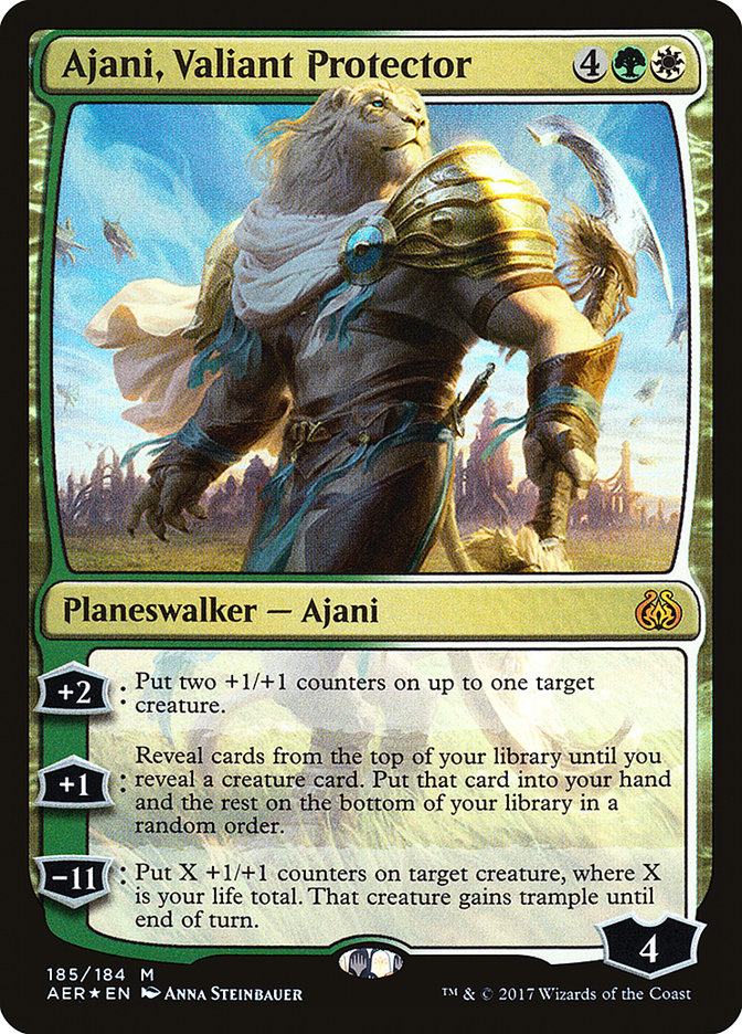 Ajani, Valiant Protector [Aether Revolt] | Clutch Gaming