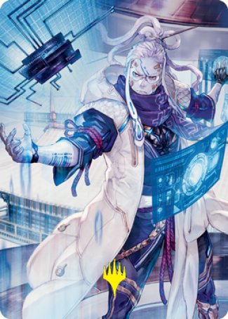 Tameshi, Reality Architect 2 Art Card (Gold-Stamped Signature) [Kamigawa: Neon Dynasty Art Series] | Clutch Gaming