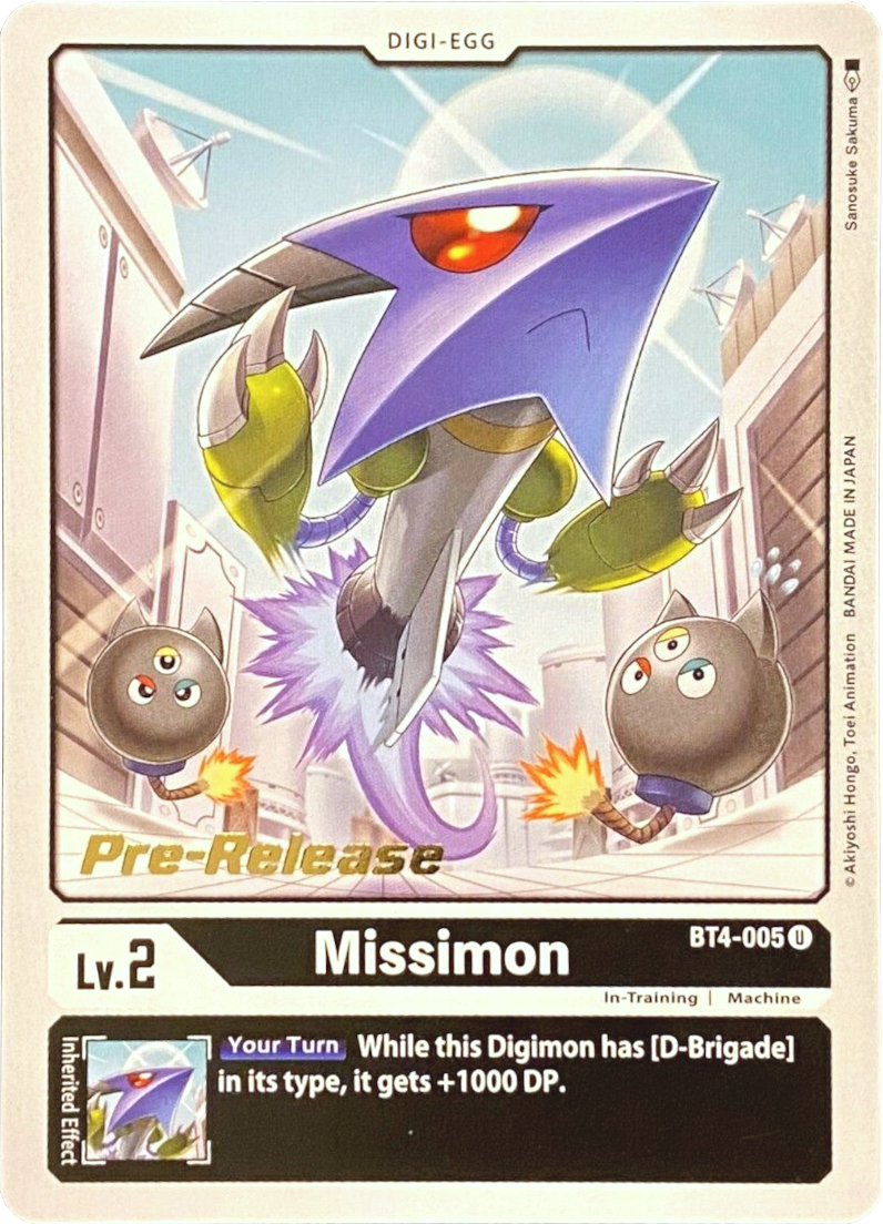 Missimon [BT4-005] [Great Legend Pre-Release Promos] | Clutch Gaming