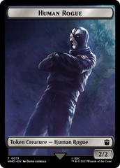 Human Rogue // Clue (0021) Double-Sided Token [Doctor Who Tokens] | Clutch Gaming