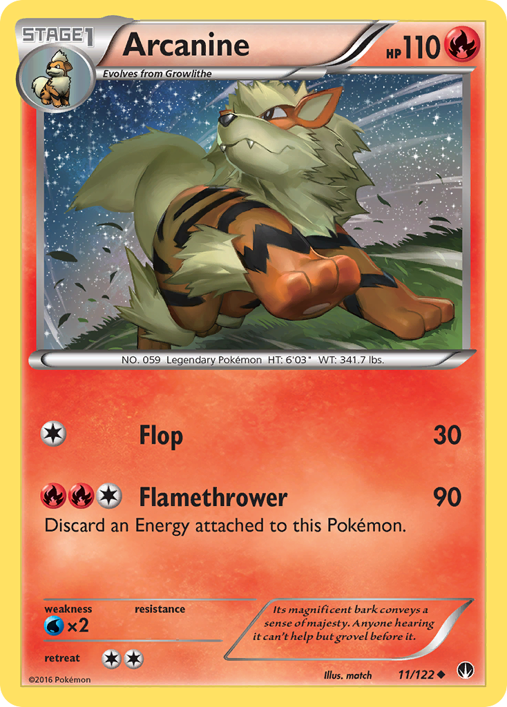 Arcanine (11/122) [XY: BREAKpoint] | Clutch Gaming