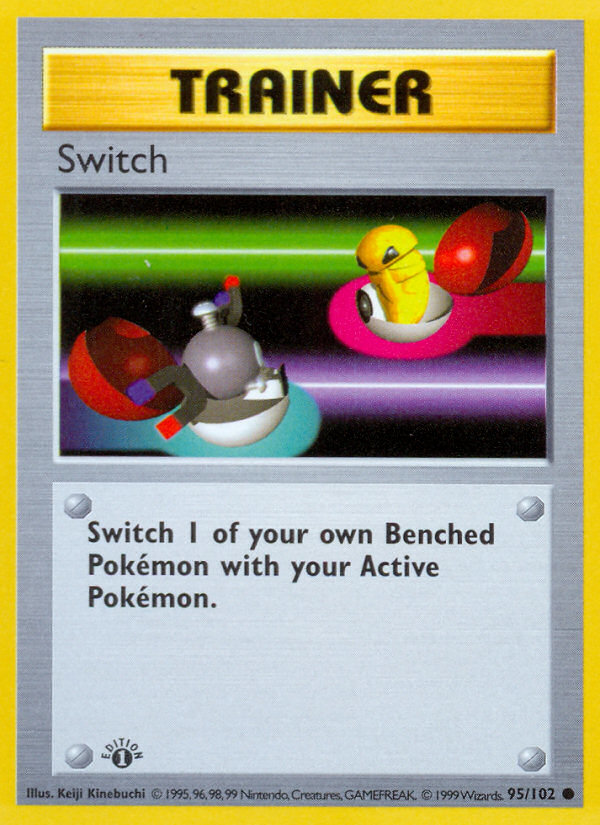 Switch (95/102) (Shadowless) [Base Set 1st Edition] | Clutch Gaming