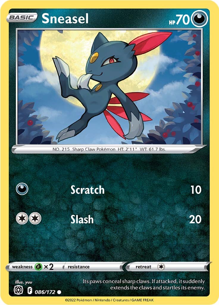 Sneasel (086/172) [Sword & Shield: Brilliant Stars] | Clutch Gaming