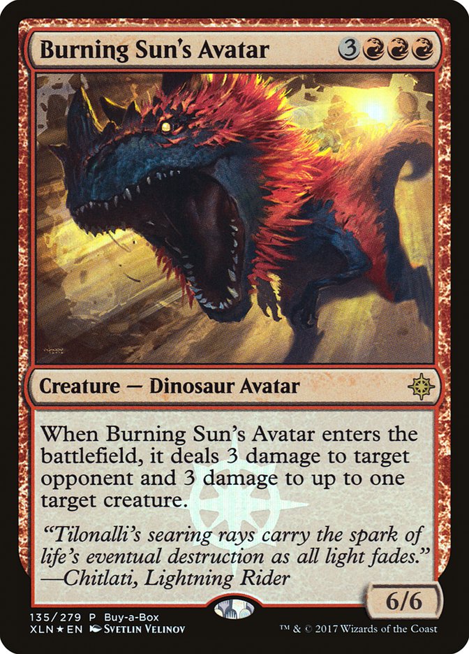 Burning Sun's Avatar (Buy-A-Box) [Ixalan Promos] | Clutch Gaming