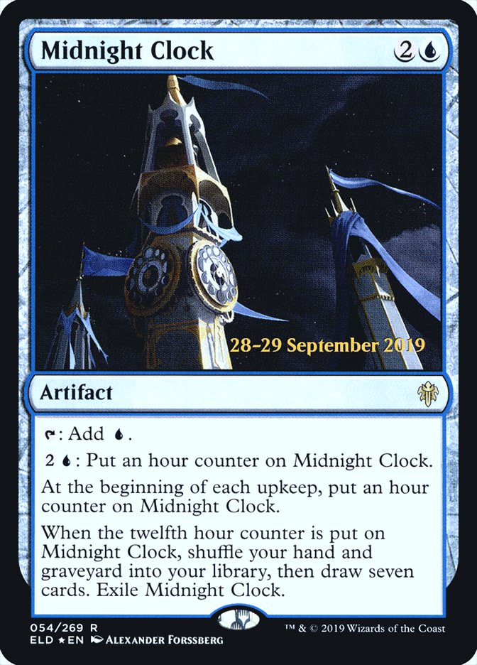 Midnight Clock [Throne of Eldraine Prerelease Promos] | Clutch Gaming