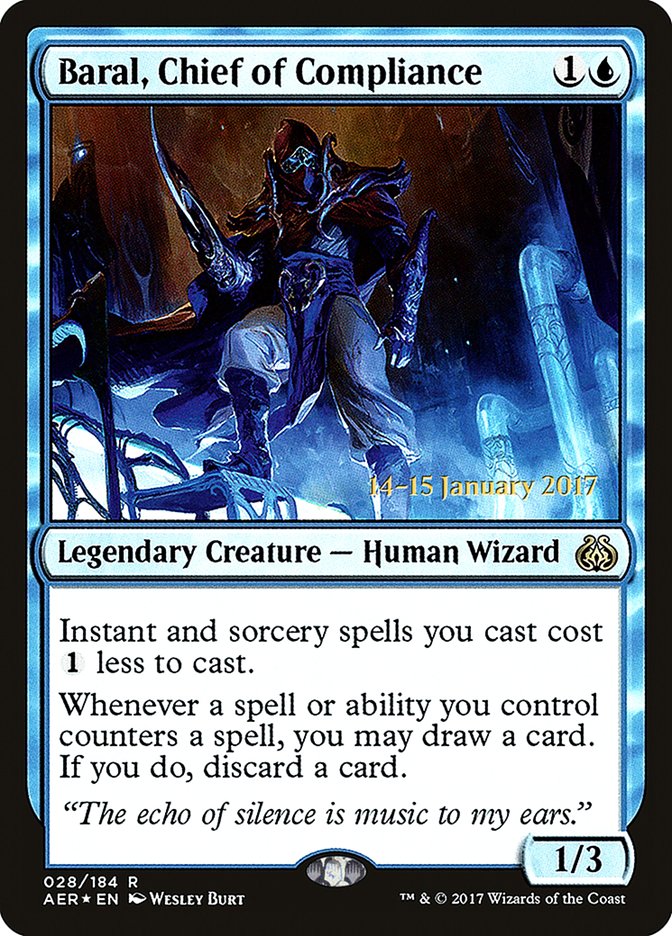 Baral, Chief of Compliance [Aether Revolt Prerelease Promos] | Clutch Gaming