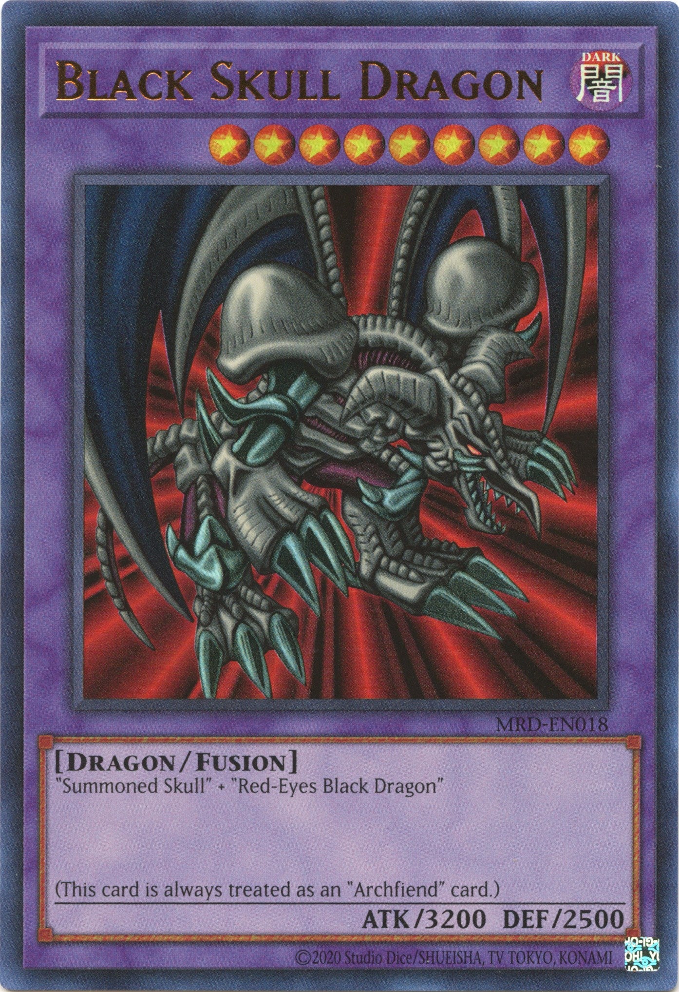 Black Skull Dragon (25th Anniversary) [MRD-EN018] Ultra Rare | Clutch Gaming