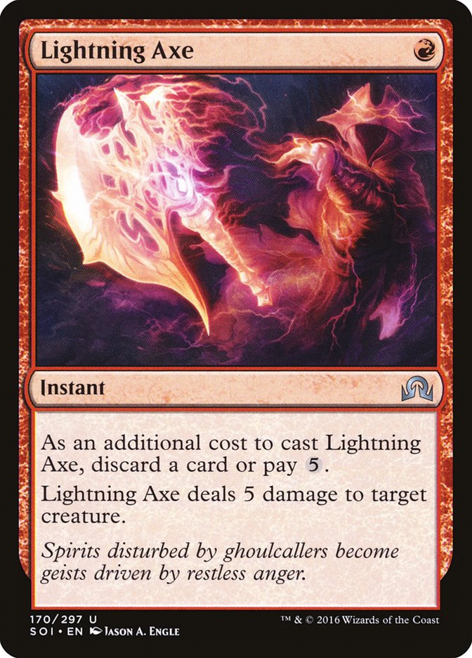 Lightning Axe [Shadows over Innistrad] | Clutch Gaming