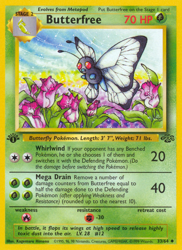 Butterfree (33/64) [Jungle 1st Edition] | Clutch Gaming