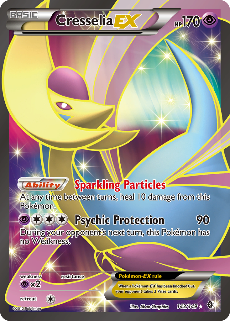 Cresselia EX (143/149) [Black & White: Boundaries Crossed] | Clutch Gaming