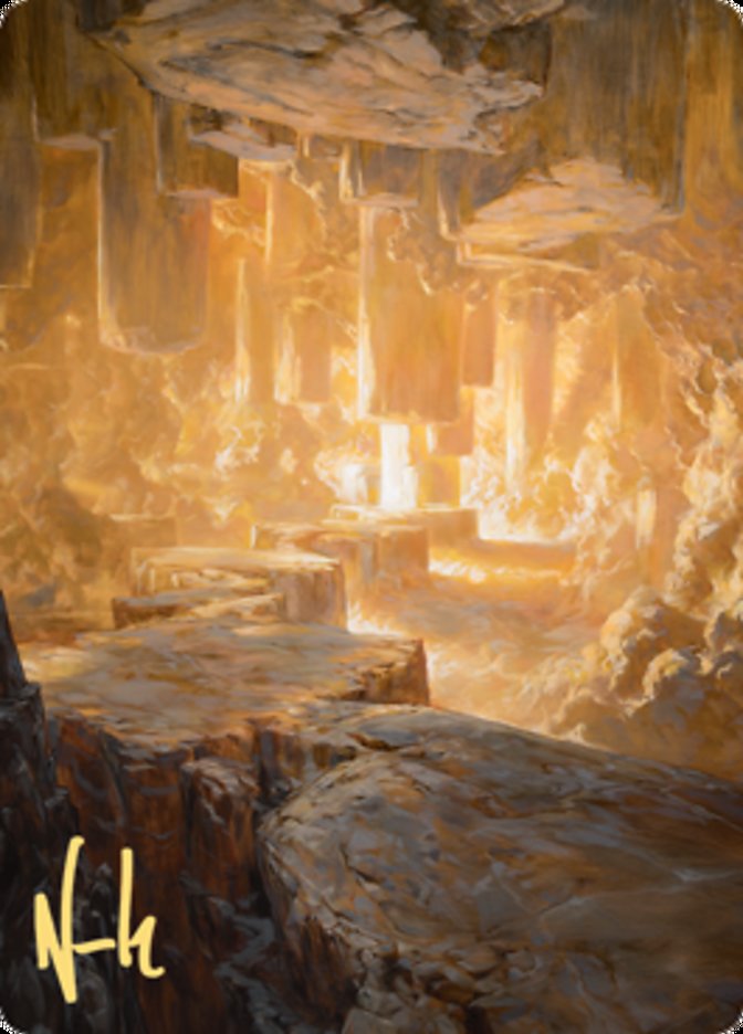 Pillarverge Pathway Art Card (Gold-Stamped Signature) [Zendikar Rising Art Series] | Clutch Gaming