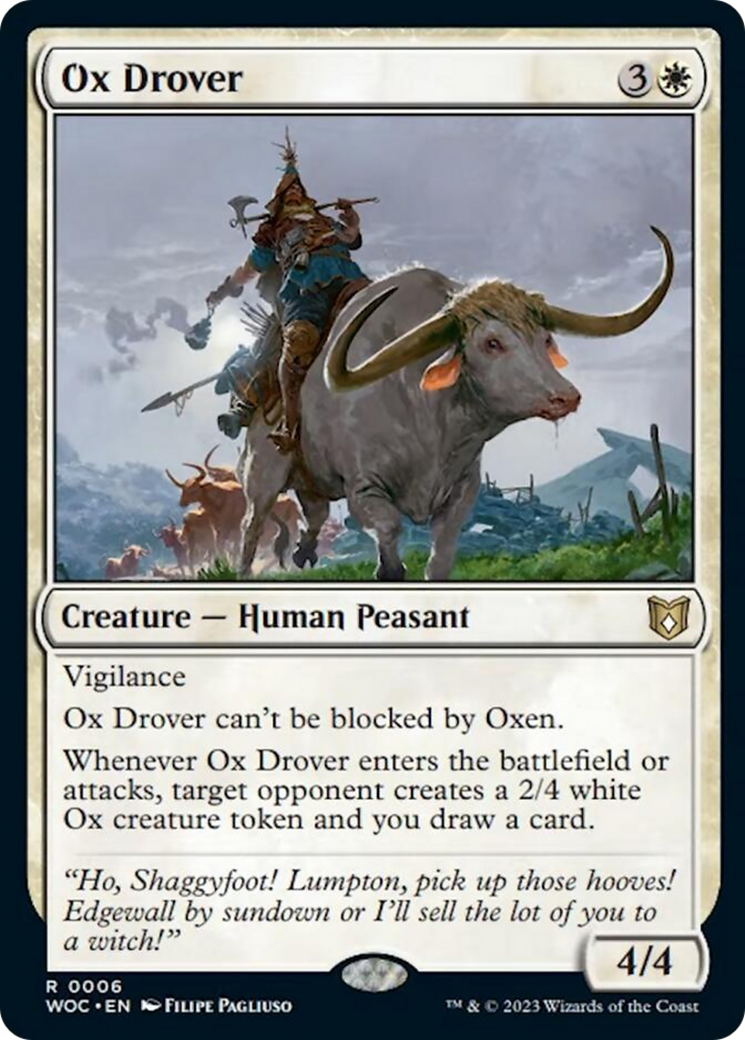 Ox Drover [Wilds of Eldraine Commander] | Clutch Gaming