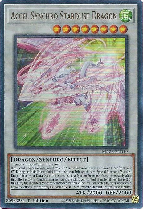 Accel Synchro Stardust Dragon [MAZE-EN019] Ultra Rare | Clutch Gaming