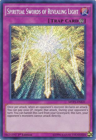 Spiritual Swords of Revealing Light [MVP1-ENS31] Secret Rare | Clutch Gaming