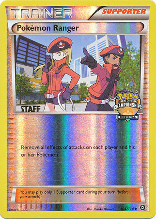 Pokemon Ranger (104/114) (Regional Championship Promo Staff) [XY: Steam Siege] | Clutch Gaming