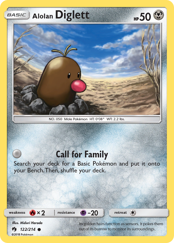 Alolan Diglett (122/214) [Sun & Moon: Lost Thunder] | Clutch Gaming