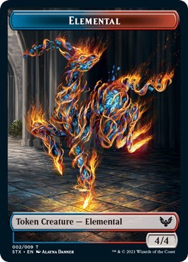 Elemental // Pest Double-Sided Token [Strixhaven: School of Mages Tokens] | Clutch Gaming