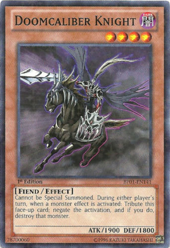 Doomcaliber Knight [BP01-EN141] Starfoil Rare | Clutch Gaming