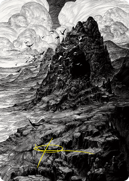 Mountain Art Card (Gold-Stamped Signature) [Innistrad: Crimson Vow Art Series] | Clutch Gaming
