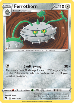 Ferrothorn (124/185) [Sword & Shield: Vivid Voltage] | Clutch Gaming
