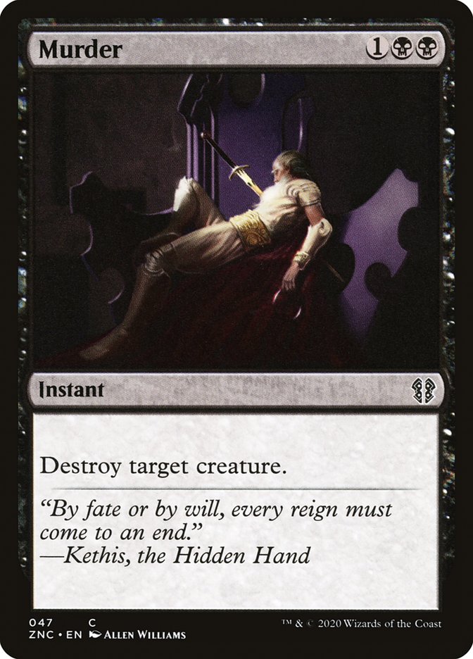 Murder [Zendikar Rising Commander] | Clutch Gaming