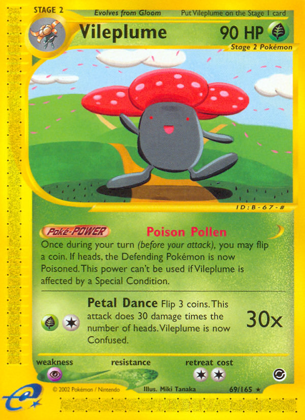 Vileplume (69/165) [Expedition: Base Set] | Clutch Gaming