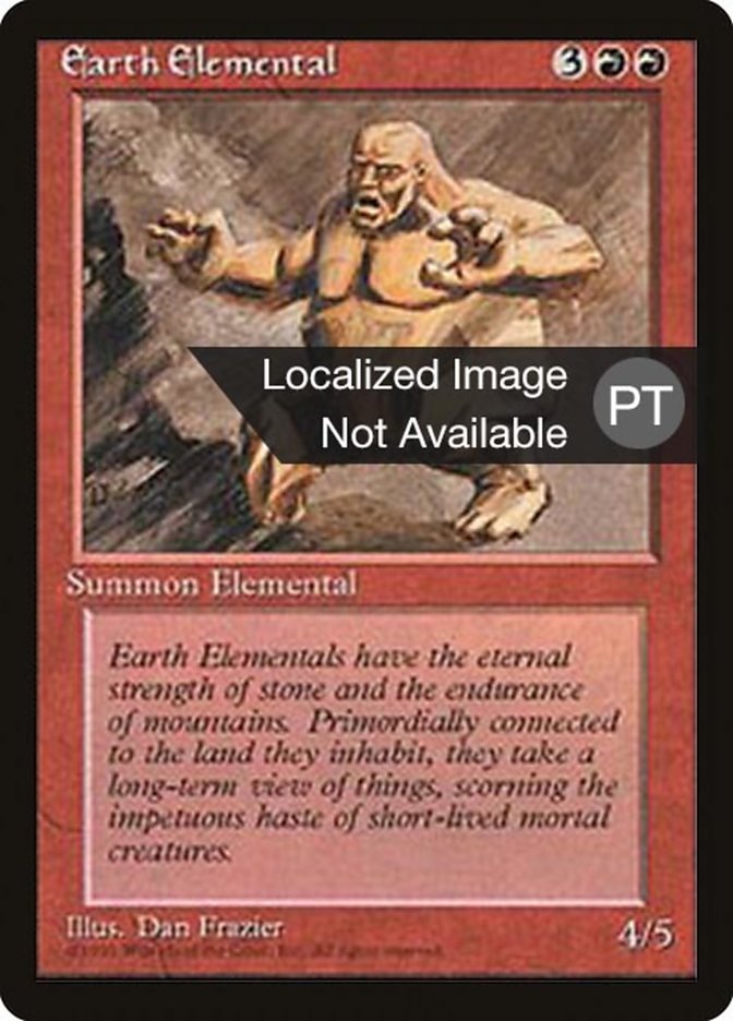 Earth Elemental [Fourth Edition (Foreign Black Border)] | Clutch Gaming