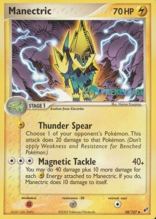 Manectric EX (38/107) (Deoxys Prerelease Promo) [Nintendo: Black Star Promos] | Clutch Gaming