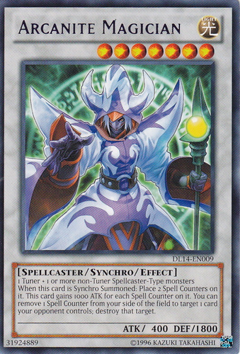 Arcanite Magician (Blue) [DL14-EN009] Rare | Clutch Gaming