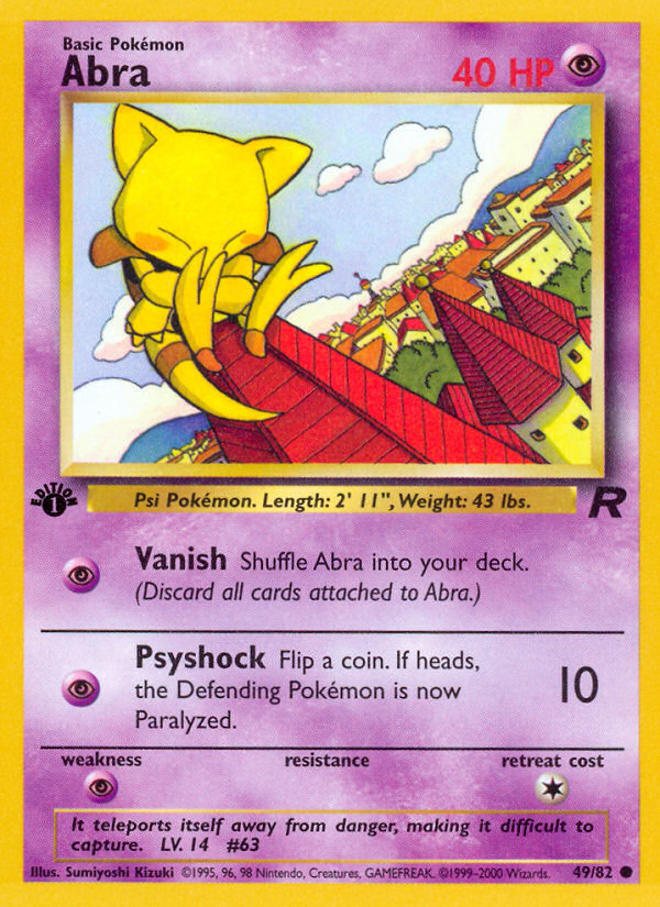 Abra (49/82) [Team Rocket 1st Edition] | Clutch Gaming