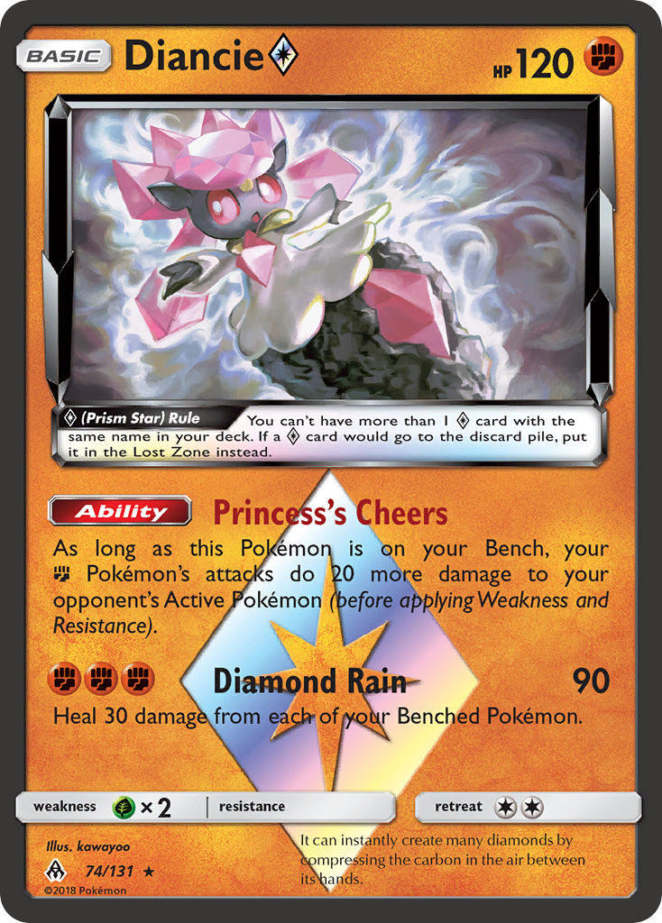 Diancie (74/131) (Prism Star) [Sun & Moon: Forbidden Light] | Clutch Gaming