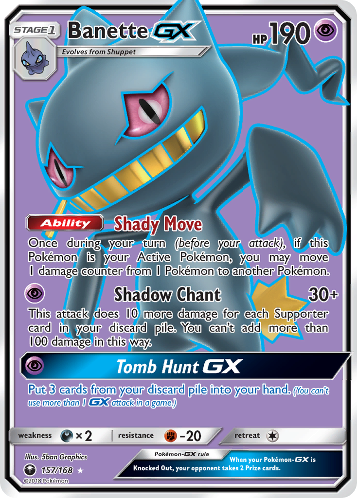 Banette GX (157/168) [Sun & Moon: Celestial Storm] | Clutch Gaming