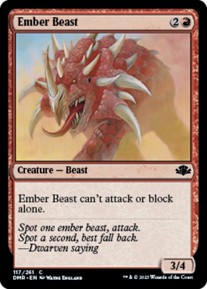 Ember Beast [Dominaria Remastered] | Clutch Gaming