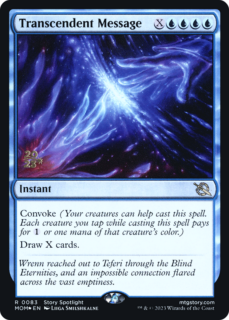 Transcendent Message [March of the Machine Prerelease Promos] | Clutch Gaming