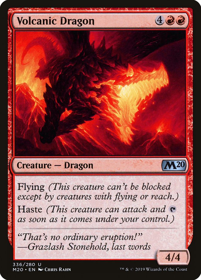 Volcanic Dragon [Core Set 2020] | Clutch Gaming