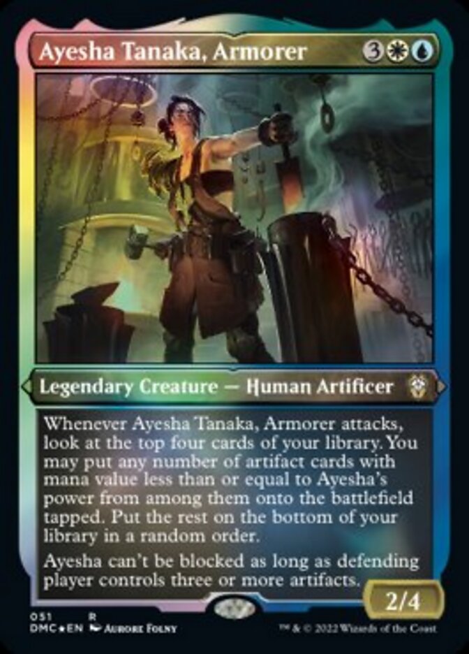 Ayesha Tanaka, Armorer (Foil Etched) [Dominaria United Commander] | Clutch Gaming