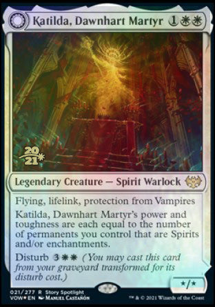 Katilda, Dawnhart Martyr // Katilda's Rising Dawn [Innistrad: Crimson Vow Prerelease Promos] | Clutch Gaming