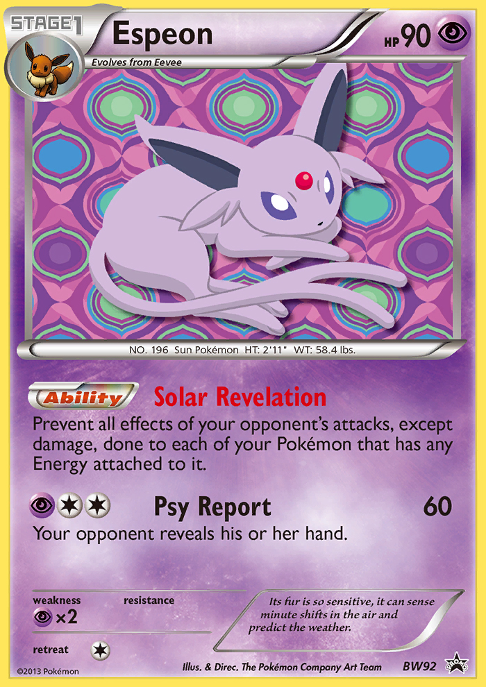 Espeon (BW92) [Black & White: Black Star Promos] | Clutch Gaming