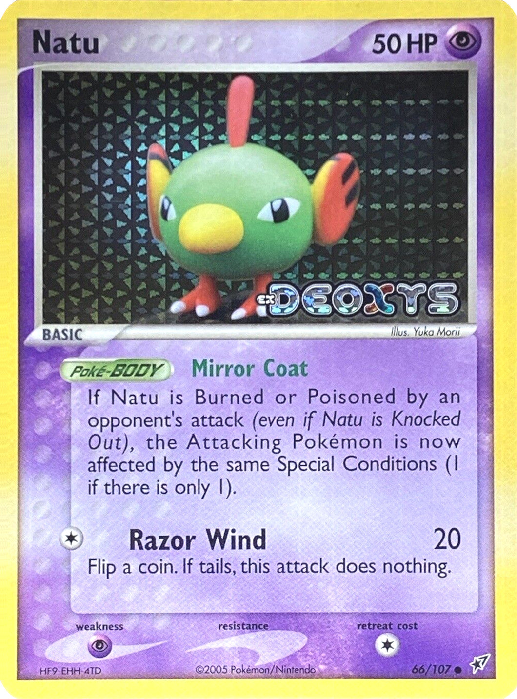 Natu (66/107) (Stamped) [EX: Deoxys] | Clutch Gaming