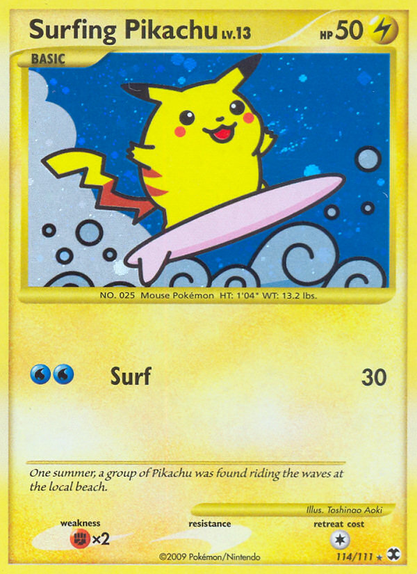 Surfing Pikachu (114/111) [Platinum: Rising Rivals] | Clutch Gaming