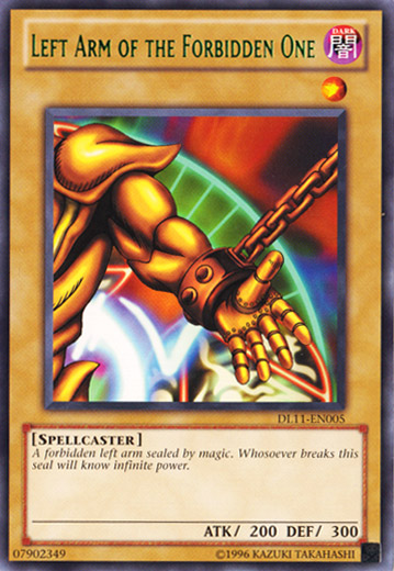 Left Arm of the Forbidden One (Green) [DL11-EN005] Rare | Clutch Gaming