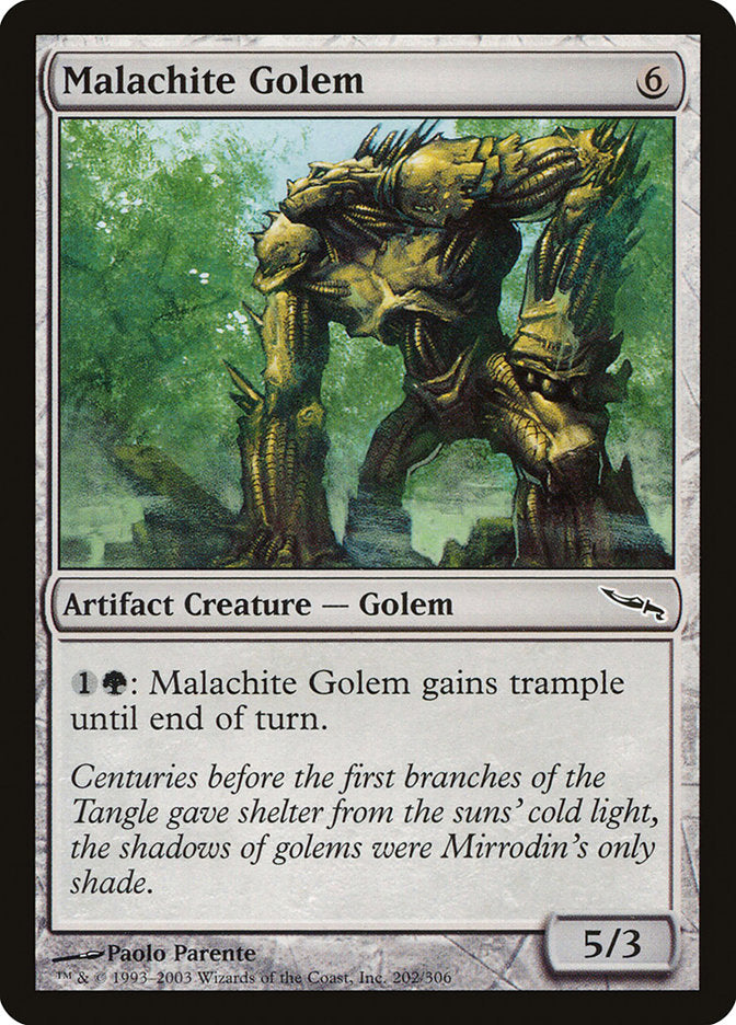 Malachite Golem [Mirrodin] | Clutch Gaming