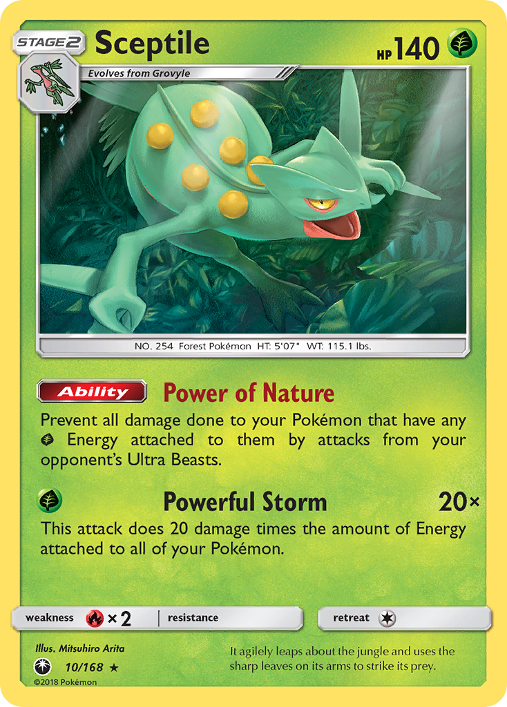 Sceptile (10/168) [Sun & Moon: Celestial Storm] | Clutch Gaming