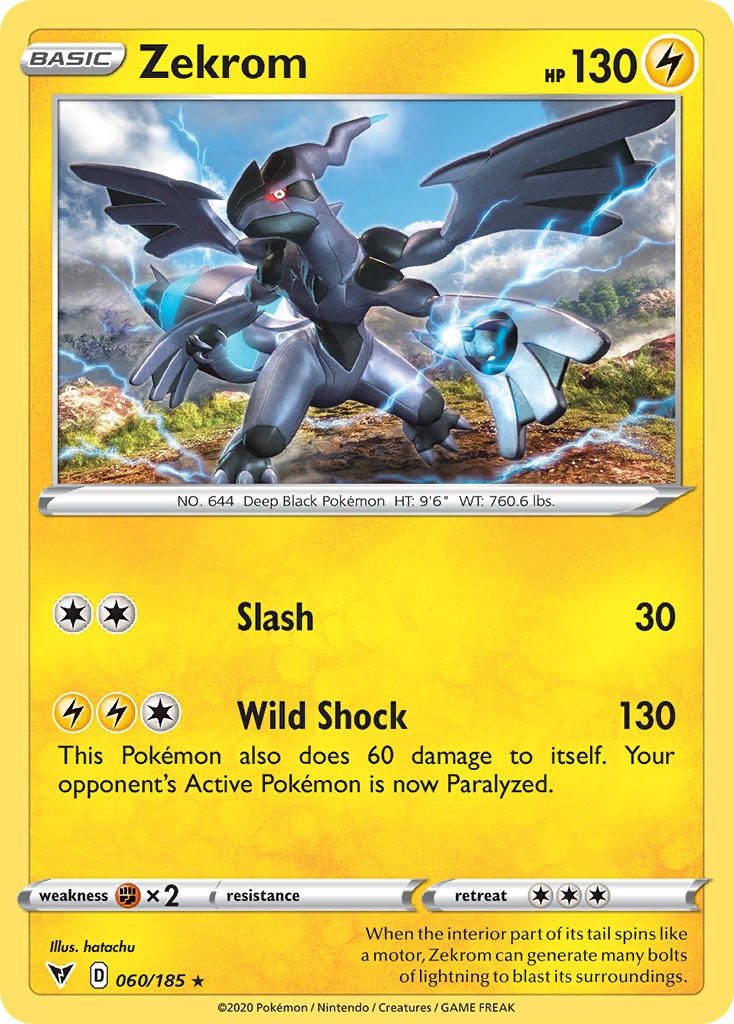 Zekrom (060/185) (Cosmos Holo) [Sword & Shield: Black Star Promos] | Clutch Gaming